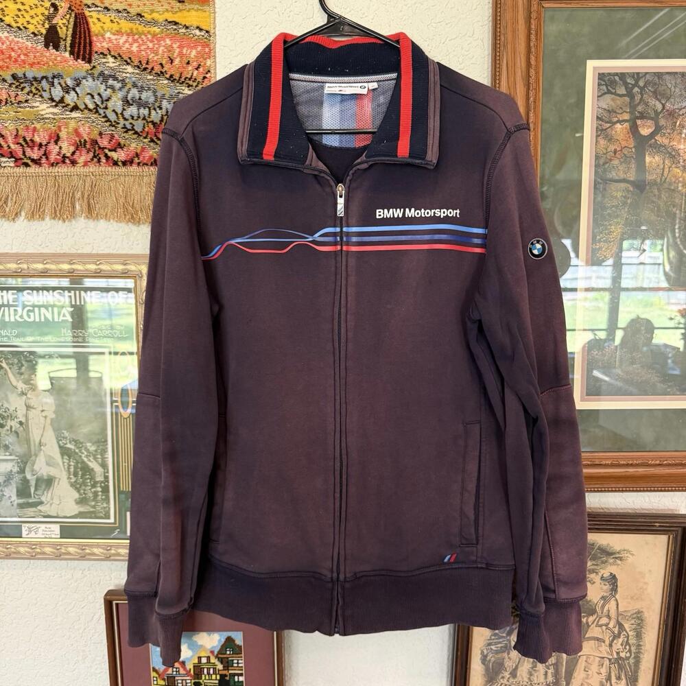 Vintage 90s RARE BMW Motorcycles Racing Distressed Jacket‎ Size Medium